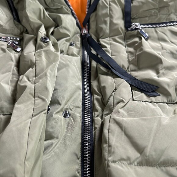 Orolay Women's Thickened Down Jacket Large Hooded Zip-Up Green Outdoor Packable - Picture 6 of 10